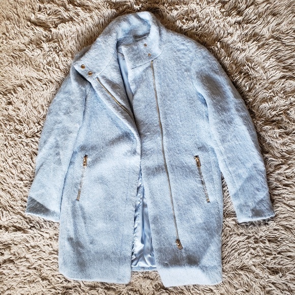 Blue Wool Coat - Picture 3 of 3